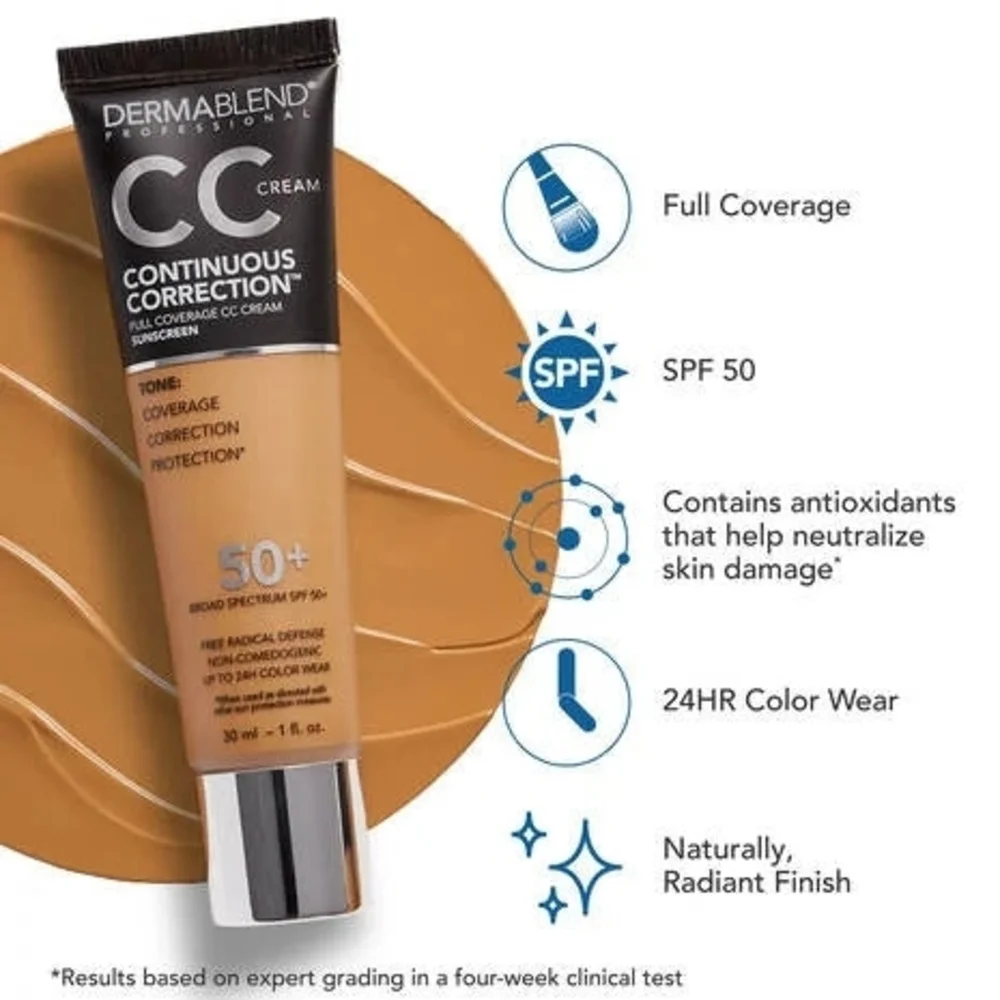 Dermablend Professional CC Cream - 45N Medium To Tan Sunscreen 50+